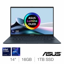 Image of ASUS Zenbook 14 OLED Laptop Intel Core Ultra 7 16GB 1TB UX3405CA Blue Touchscree