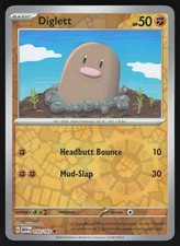 Carta Pokemon Diglett Reverse Holo 050/165 NM SV: Scarlatto e Viola 151