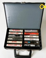 Vintage Service MFG. Co Portable Cassette Case Including 12 Tapes 1970s