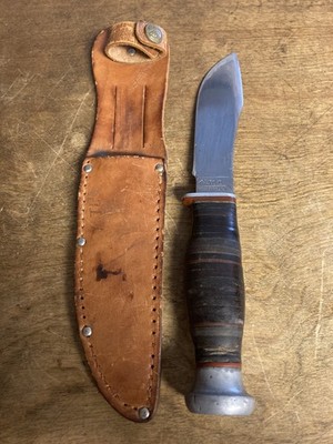RARE Case Tested XX 1920s Hunter-Skinner Boy Scout knife stacked handle