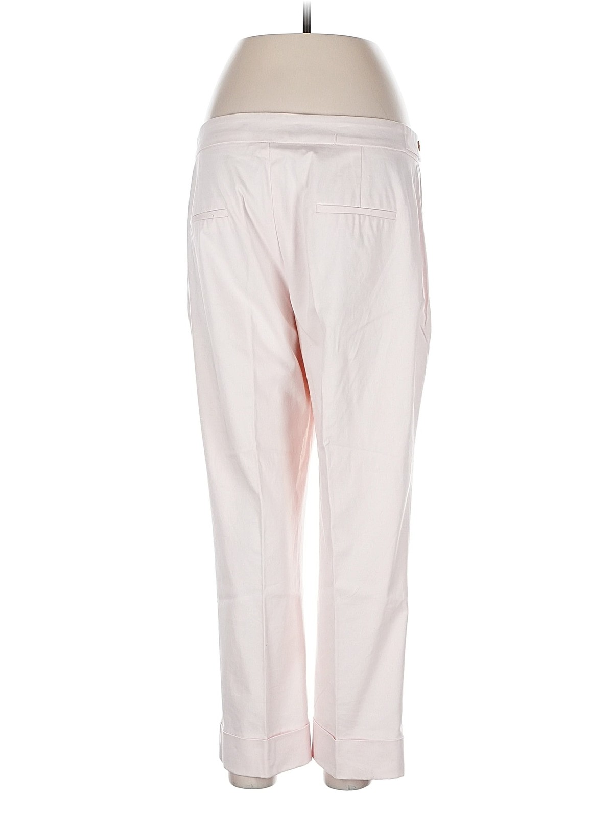 Zara Basic Women Ivory Casual Pants L thumbnail 2