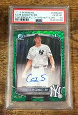 Cam Schlittler Bowman Chrome 2025 Green /99 Auto