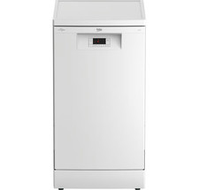 Image of Beko BDFS16020W 45cm Slimline Freestanding Dishwasher, 10 places, 6 Programs