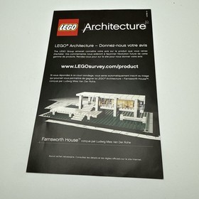 LEGO Frank Lloyd Fallingwater 21005 Complete Original Box, Manual & Extra Pieces