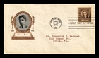 DR JIM STAMPS US COVER ETHELBERT NEVIN FAMOUS AMERICANS FDC IOOR CACHET