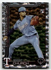 2025 Topps Update #US227 Marc Church Silver Crackle Foilboard RC