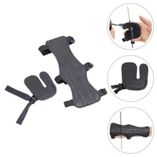 1Set Archery Arm Guard with Finger Protector for Comfortable Shooting