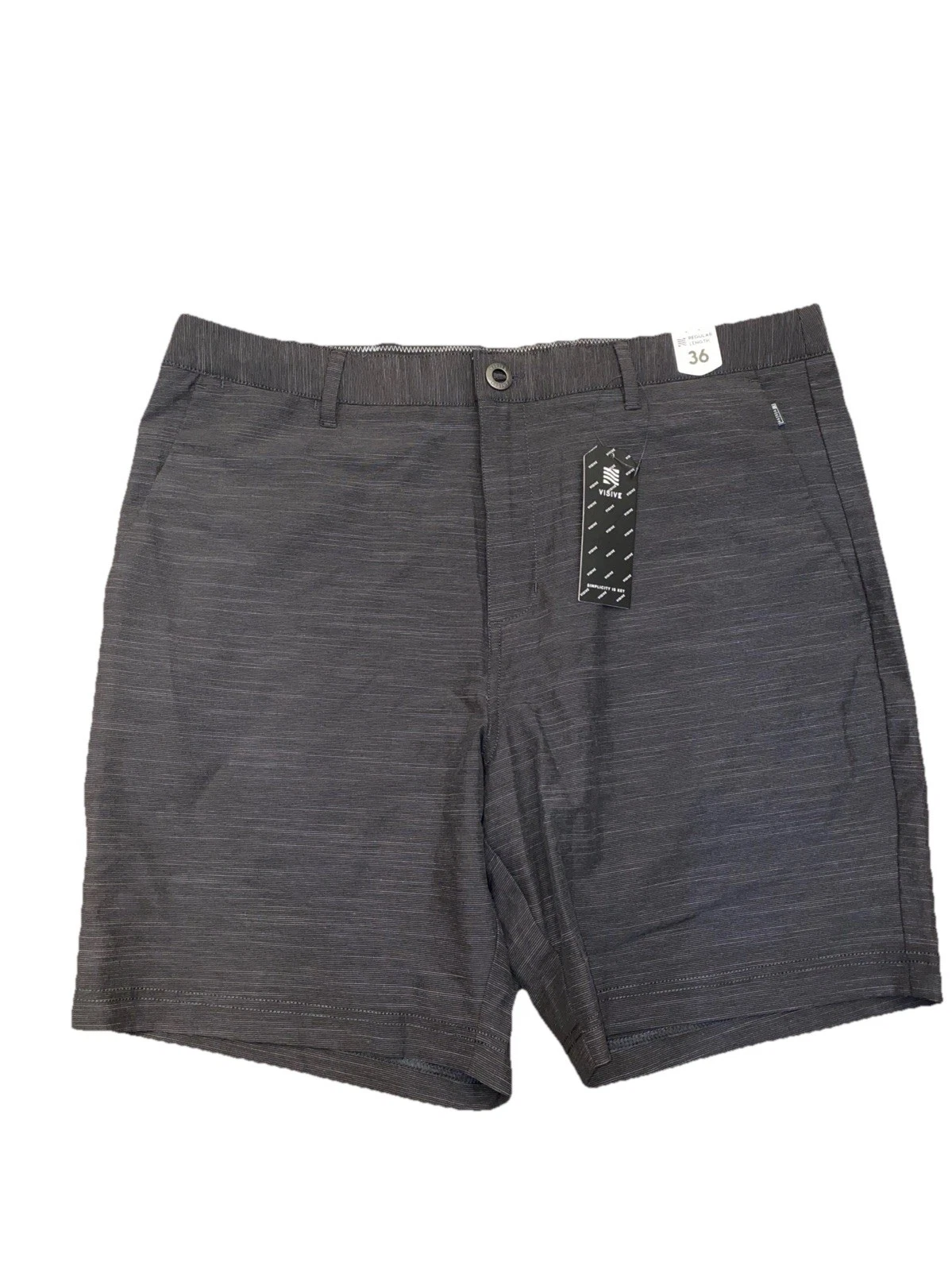 Visible Mens 36 Black Hybrid Shorts Quick Dry Stretch Casual NWT