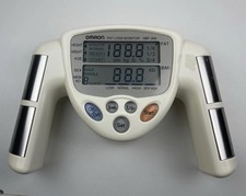 Omron Fat Loss Monitor HBF-306 BMI Tracker Analyzer WHITE Tested
