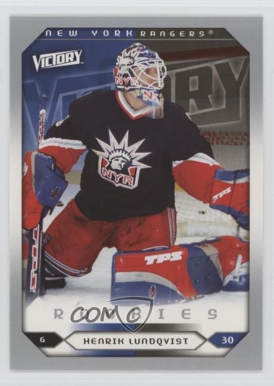 2005-06 Upper Deck Victory Rookies Henrik Lundqvist #288 HOF 0ju0