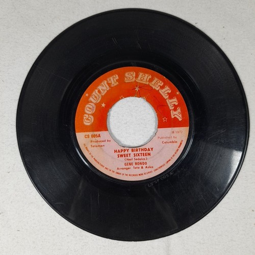 Gene Rondo - Happy Birthday Sweet Sixteen / Meditation 1972 7" Vinyl