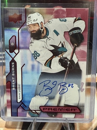 23-24 UD THE CUP JOE THORNTON ENDORSEMENTS RELICS AUTO /50 +Brent Burns Auto+ - Picture 4 of 6