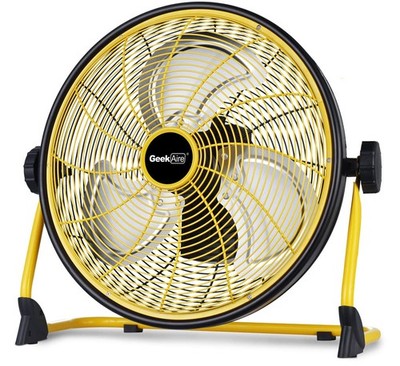 Geek Aire Rechargeable Outdoor High Velocity Camping Floor Fan, 16  Portable ...