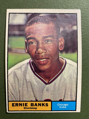 1961 Topps #350 ERNIE BANKS Cubs EX