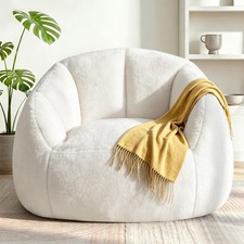 Living&Giving 47.2" Giant Shell-Shaped Bean Bag Chair Oversized for Adults -