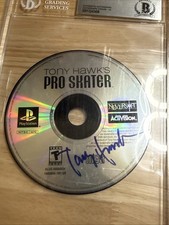 Tony Hawk's Pro Skater 1 PLAYSTATION PS1 game SIGNED AUTOGRAPH BGS 10