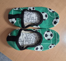 beck Unisex Kinder Hausschuhe grün Fußballm...