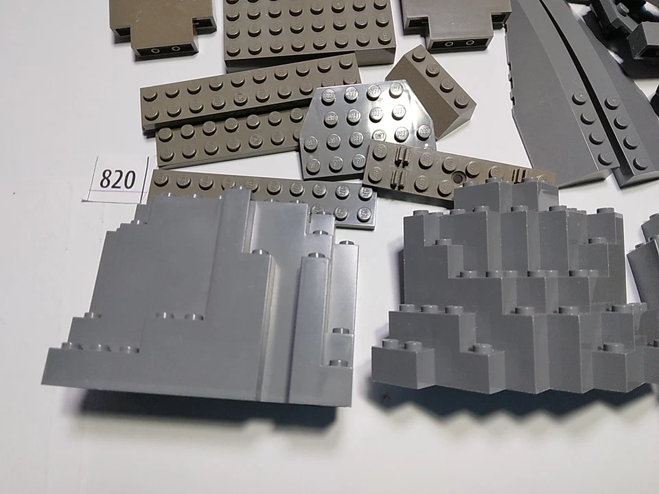 Lego 200 ladrillos gris azulado oscuro Murp 23996 6082 castillo panel de roca 4444 820 Foto 2 de 4