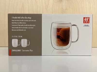 Zwilling Sorrento Plus 2 Piece Double-Wall Glass Double Espresso Mug Set