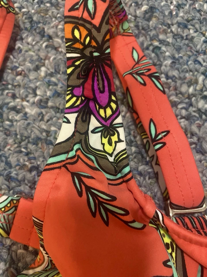 Top de bikini VENUS naranja/multicolor, nunca usado Foto 3 de 4