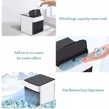 Mini Air Cooler Fan  Portable - Low Noise Water Cooled Air Conditioning Unit