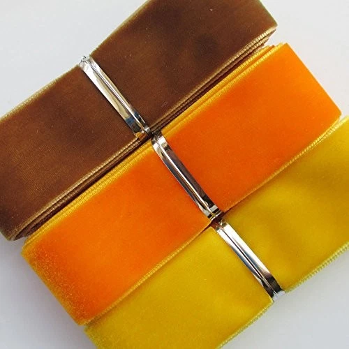 Cinta de terciopelo Chenkou Craft 20 yardas 1" total 20 colores lotes surtidos  Foto 2 de 4