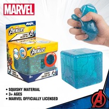 Marvel Avengers Tesseract Squishy Cube Fidget Sensory Toy by Mojis™ Licensed