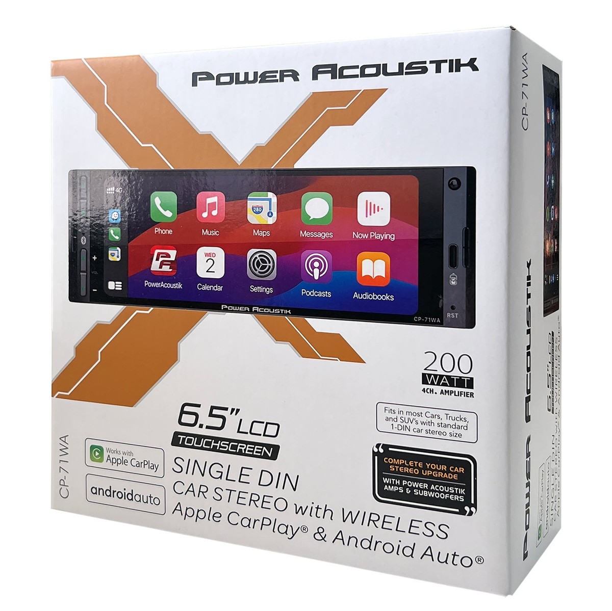 Power Acoustic CP-71WA Single DIN 6.5