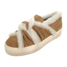 MAJE Suede Slip on Sneakers with Shearling Trim size 36 / 5.5 US