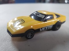 Vintage HO Slot Car- TYCO Magnum 440 2 Corvette Yellow GREAT COND Runs Good