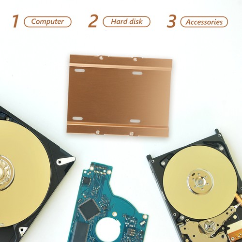 2 Pcs HDD-Halterung Halterungen Festplattenhalterung Auf Der Rückseite - Afbeelding 9 van 12