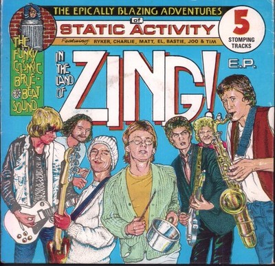 Static Activity In the Land of Zing EP 7'' vinyl UK Rapp 1983 in pic sleeve