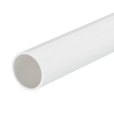 Rigid Round Pipe 28mm ID 32mm OD 330mm White High Impact