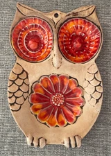 Treasure Craft Vintage Owl Spoon Rest/Trinket Dish