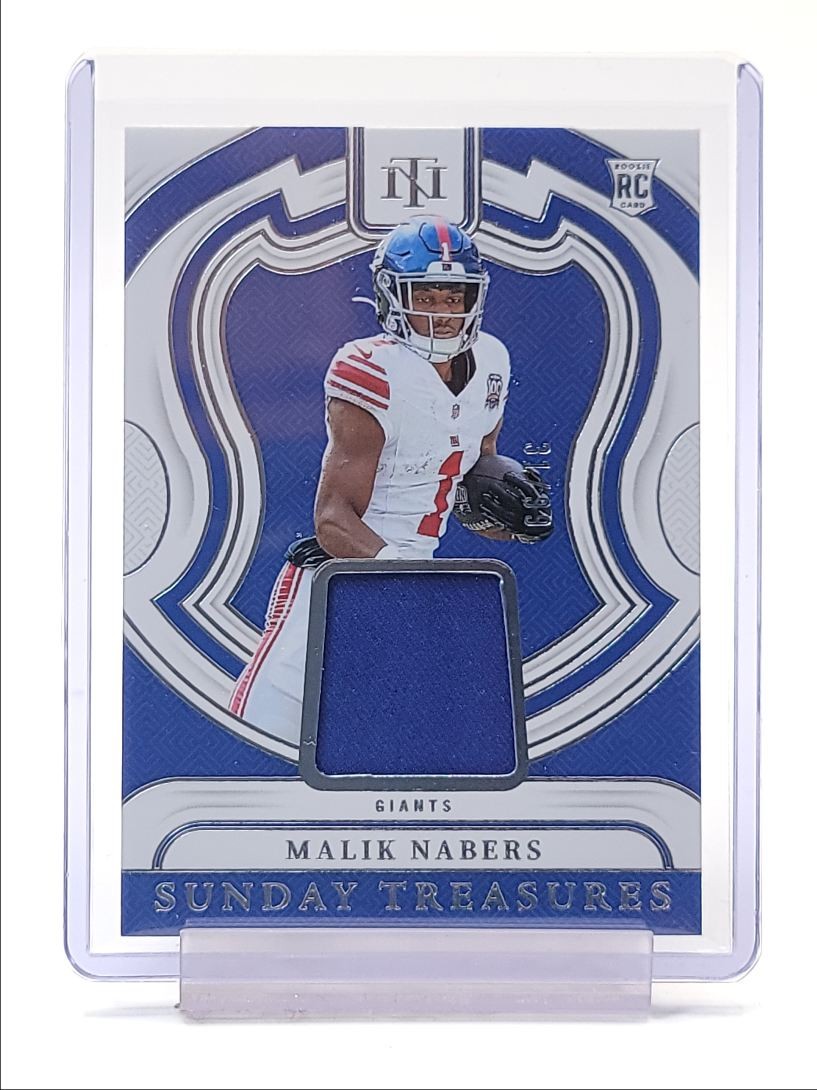 MALIK NABERS 2024 NATIONAL TREASURES SUNDAY TREASURES PATCH RC /99 Q4354
