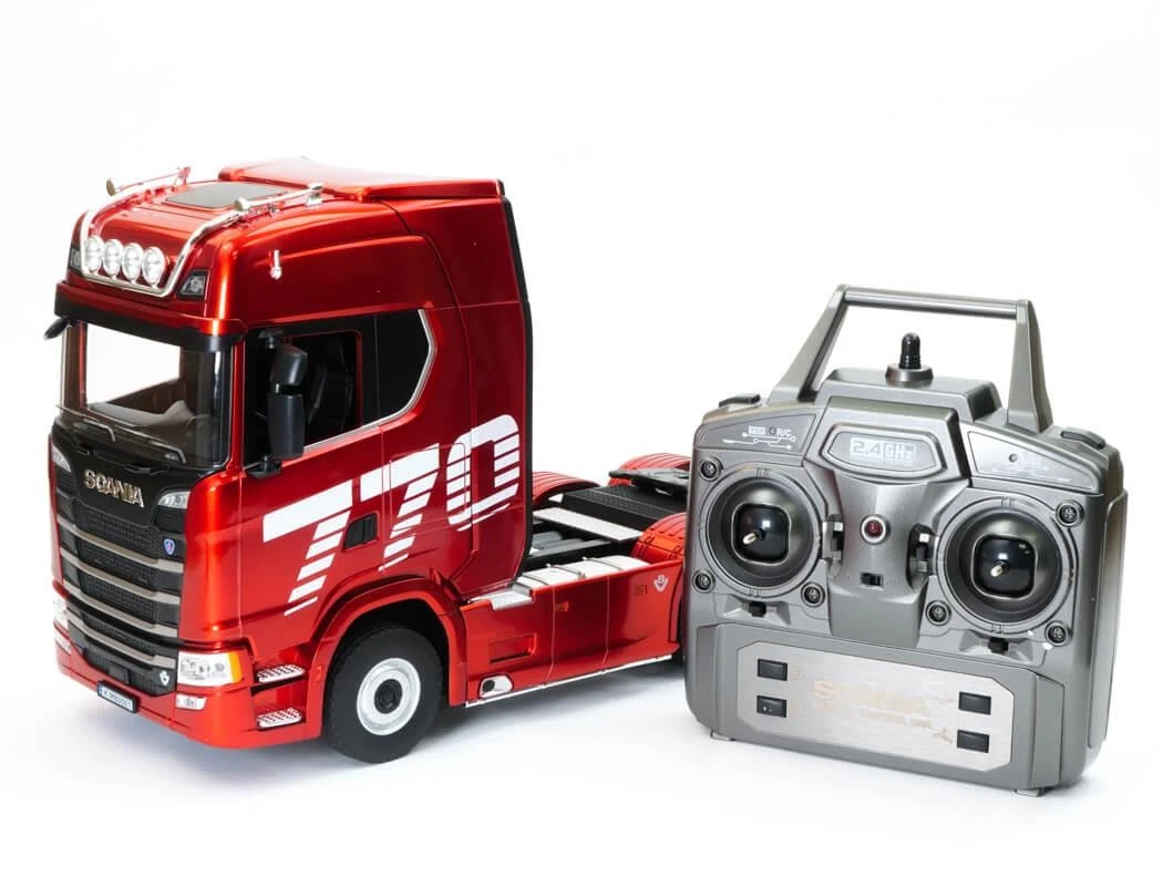 Ibasenice Camion Con Rimorchio Pressofuso In Lega Bianca – Modellino Semi Con Parti Mobili, 19,8 Cm - 4