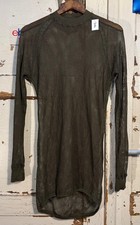 Orig. Norweg. Armee Aclima Rhovyl Netzshirt Unterw&auml;sche Gr. XL oliv Neu #3416