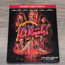 Bad Times At The El Royale Blu-ray  Dvd, New Jeff Bridges With Slipcover