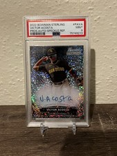 2022 Bowman Sterling Victor Acosta Auto Speckle Refractor PSA 9 Padres