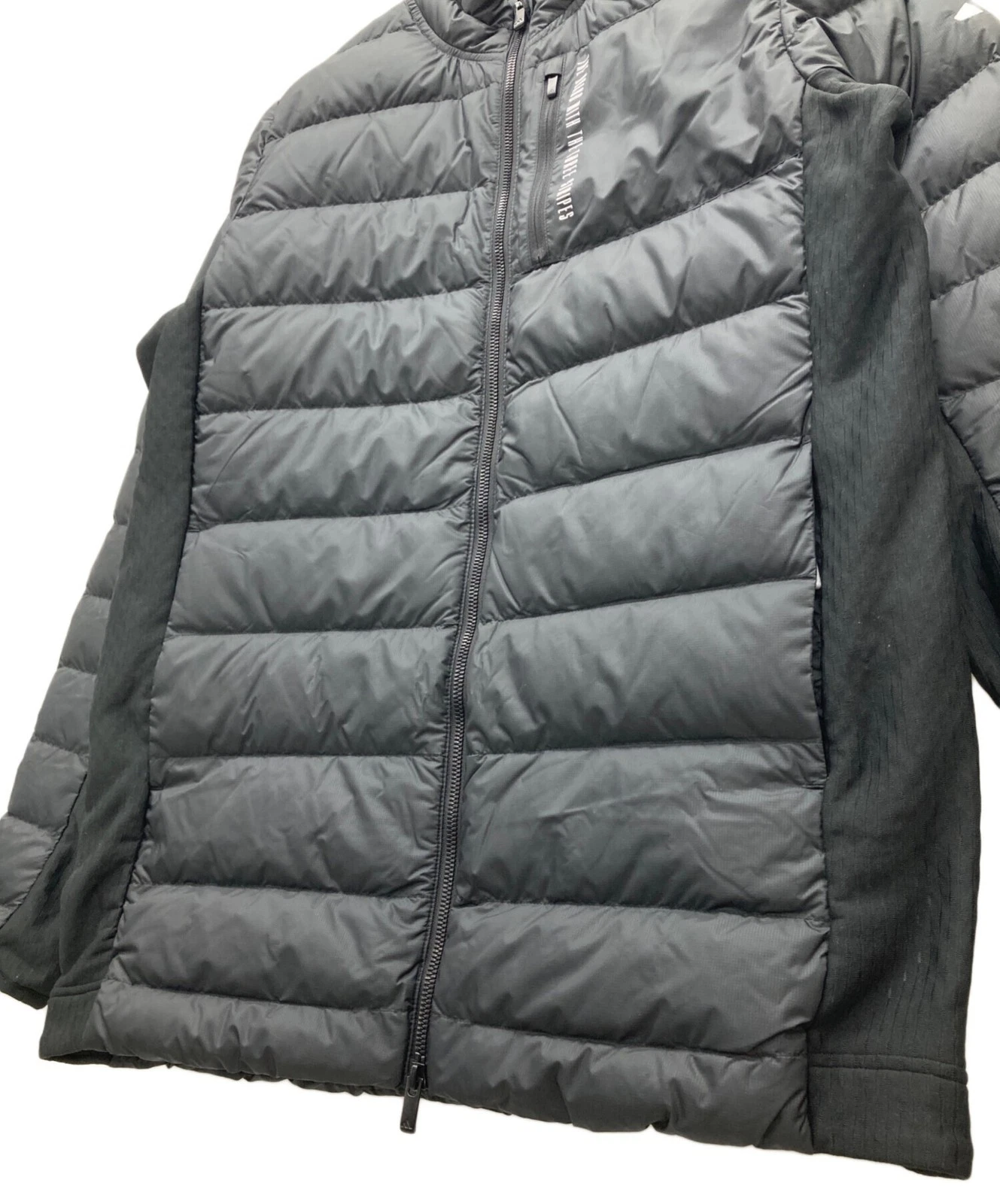 adidas Full Zip Down Jacket with Chest Pocket Men's Size M Black - product detail image 6