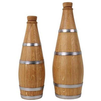 Mini Oak Barrel Style Aging Flasche verkohlt für Whiskey Rum & Cocktails Geschenk