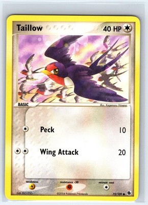 Taillow 72/109 Common Ruby & Sapphire Pokemon Lightly Played
