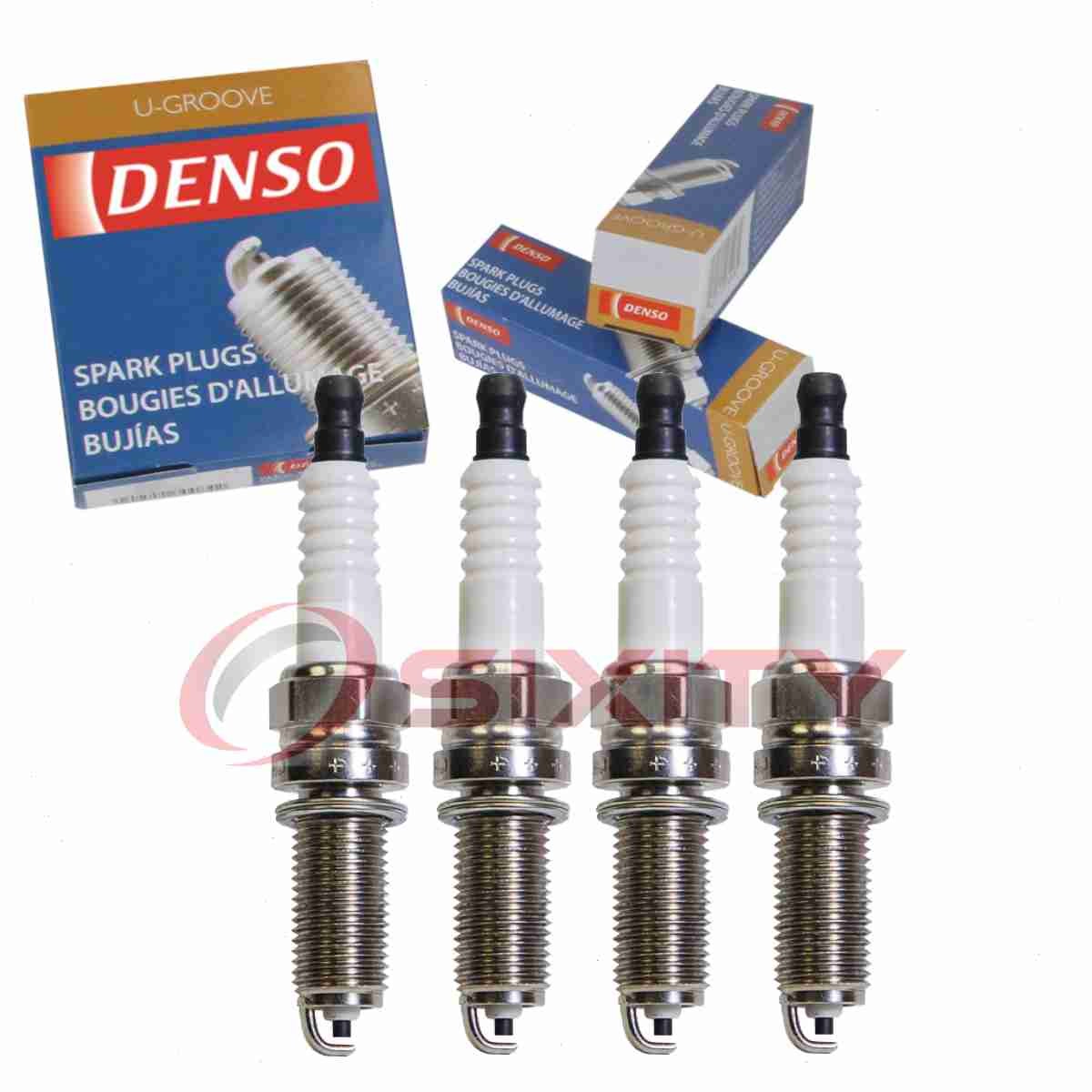 4 pc Denso Standard U-Groove Spark Plugs for 2015 Mercedes-Benz C250 1.8L L4 az