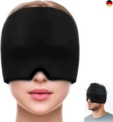 Migräne Maske Mütze,Headache Relief Cap,Cold Therapy Cap Schlafmaske,Kompresse f