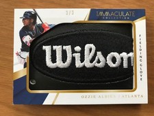 Ozzie Albies Gloves Super Rare Patch Wilson Part Limited to 3 Pieces