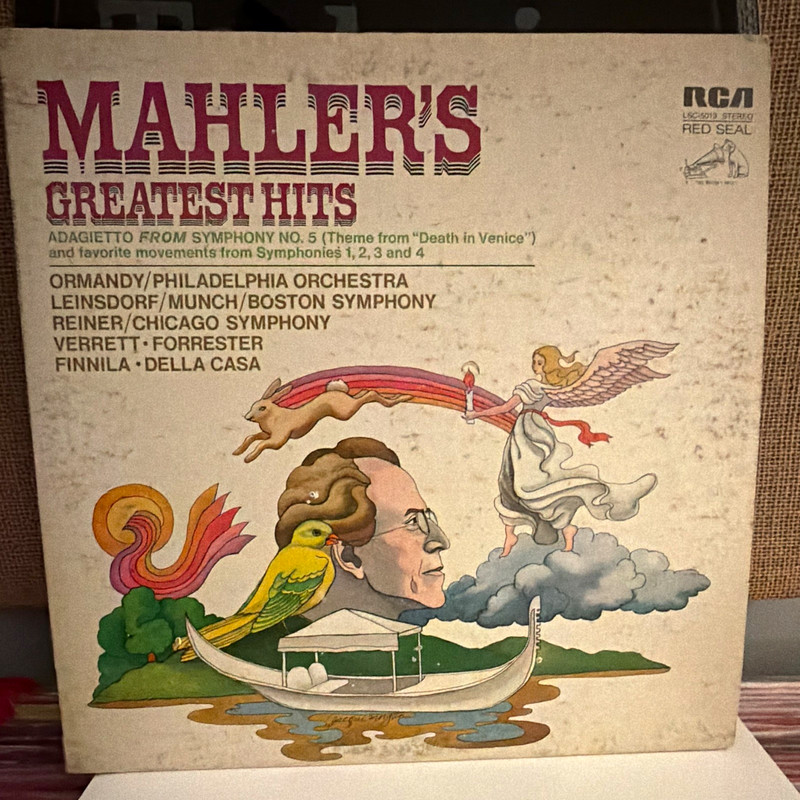 RCA Red Seal Gustav Mahler Mahler's Greatest Hits 12" Vinyl LP Stereo LSC-5013