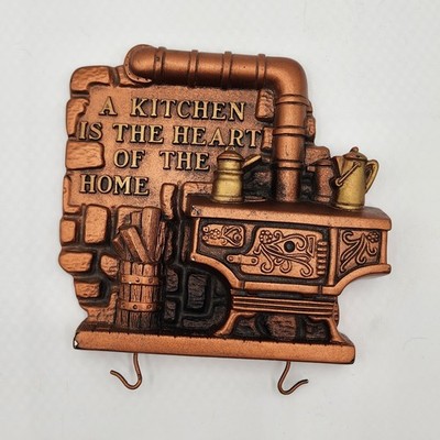 Vintage 1974 Miller Studio Wall Plaque Kitchen Heart Of The Home Decor Key Hooks
