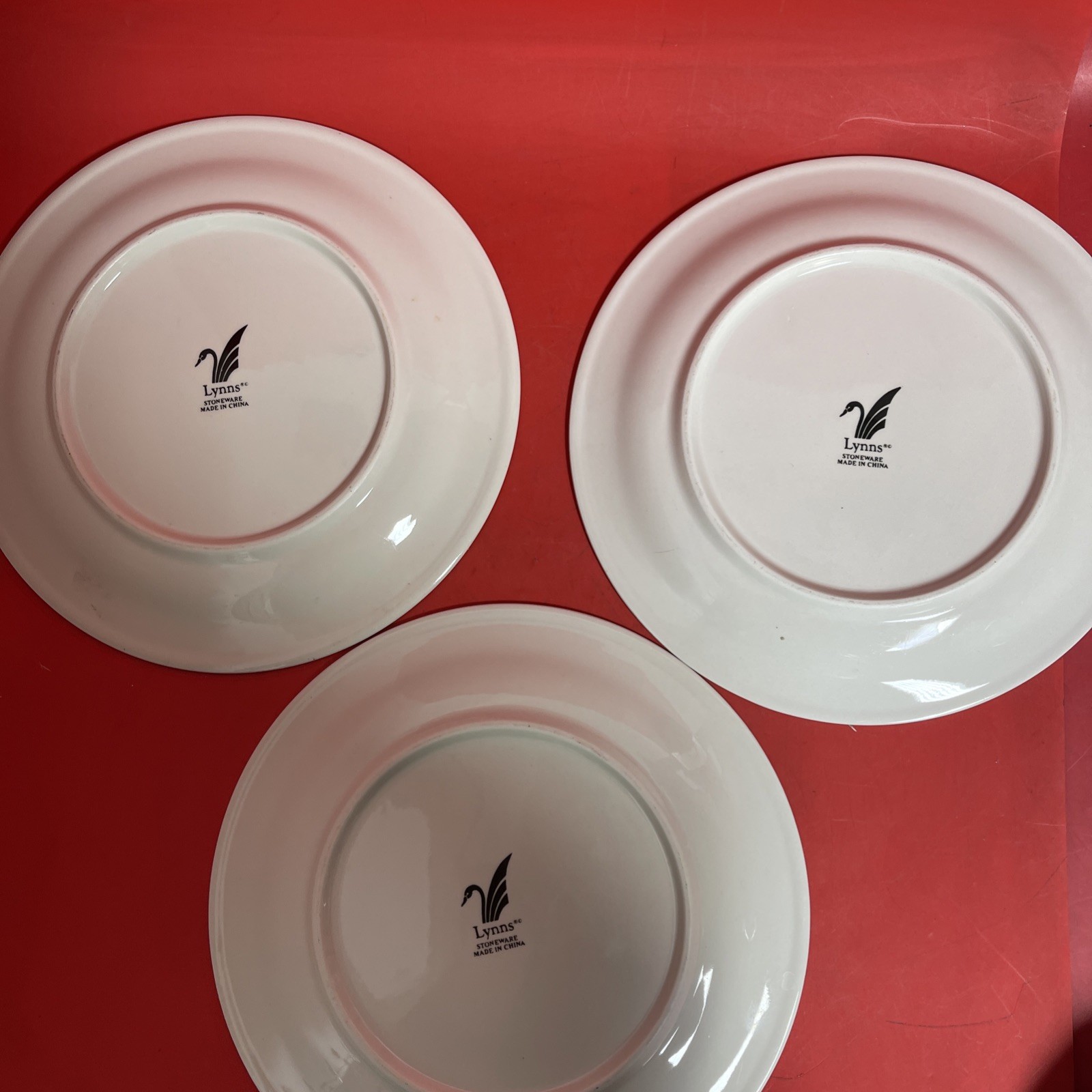 Lynns Holy Tree Christmas Tree Green Band  Dinner Plates & Salad Plate Lot of 6