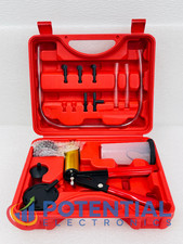 Hand Held Vacuum Pump Tester Set Vacuum Gauge And Brake Bleeder Kit For Red
