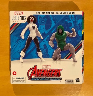 Hasbro Marvel Captain Marvel vs Doctor Doom 6in Action Figure Collection - F7086